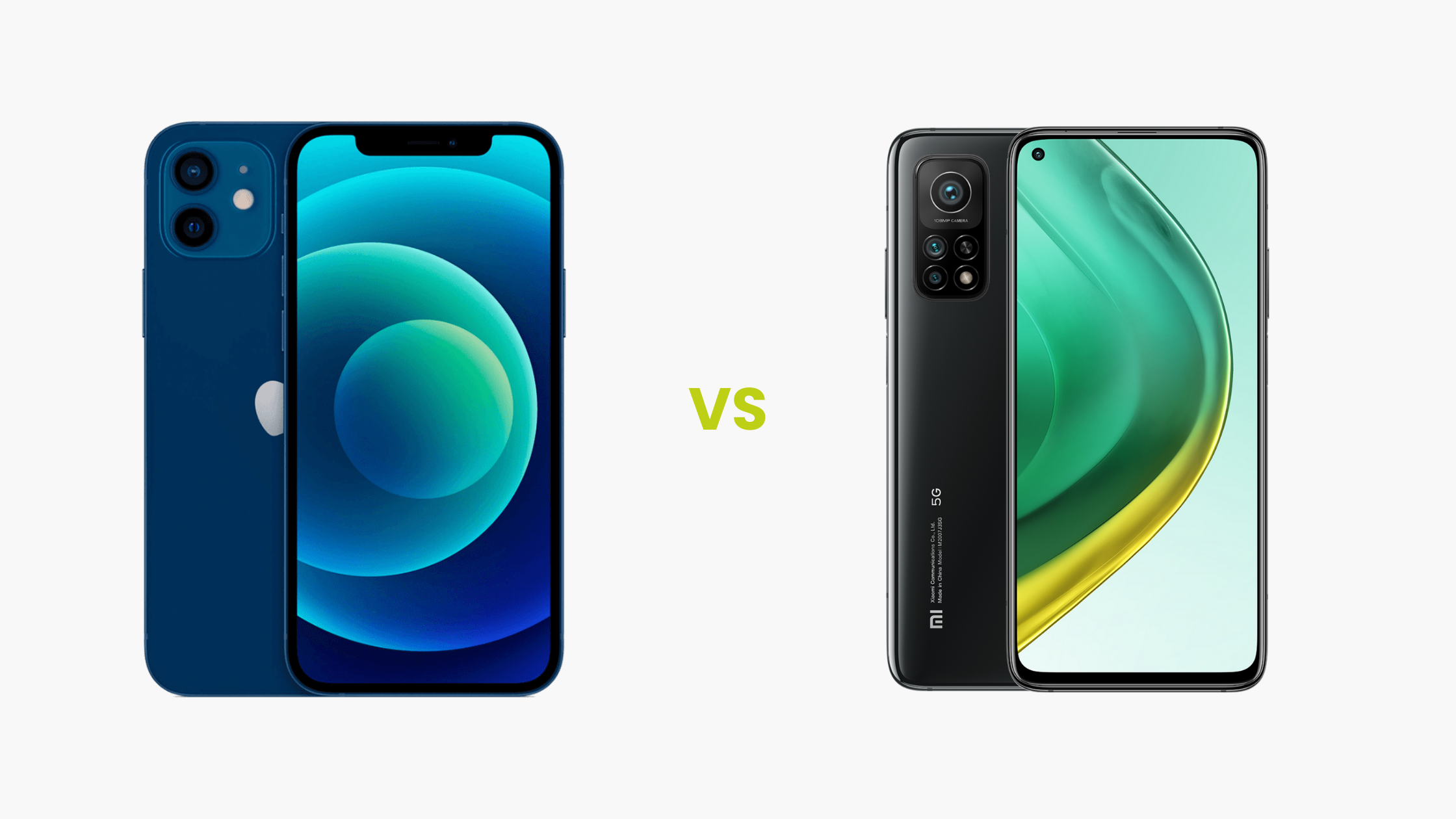 Comparativa entre iPhone 12 vs Xiaomi Mi 10T Pro